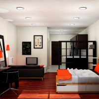 Mobilier noir dans un studio design