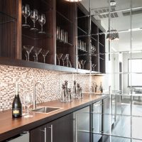 Delantal de cocina de mosaico cerámico