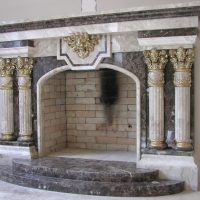 Diseño de chimenea antigua