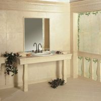 Elegante lavabo del baño
