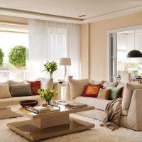 Deux canapés dans le salon d'une maison privée