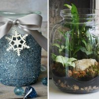 Remplissage décoratif de pots en verre pour la décoration intérieure