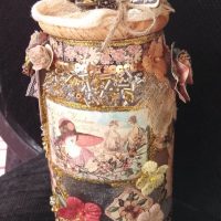 Belle composition sur des bocaux en verre