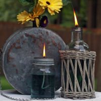 Bougeoirs en verre rares