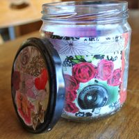 Faire un pot de cadeau en appliquant