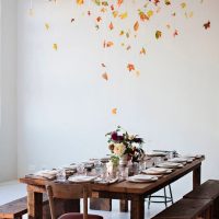 Coin repas avec table en bois