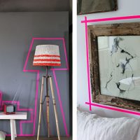 Décoration d'intérieur avec du ruban de couleur