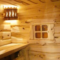 Fenêtre d'imitation à l'intérieur du hammam