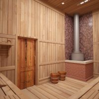 Hammam à hauts plafonds dans un bain public