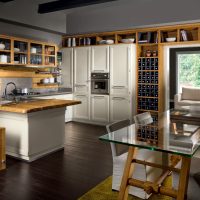 Conception de cuisine dans un style moderne.