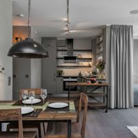 Table à manger avec plan de travail en bois