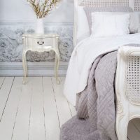 Parquet dans une chambre rustique