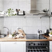 Tablier de cuisine en petit carreau