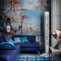 Lampe originale en tubes de cuivre