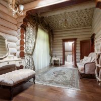 Sala de estar de la casa privada de estilo clásico