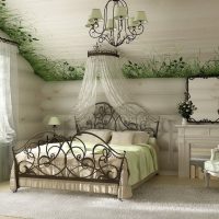 Cama doble de hierro forjado