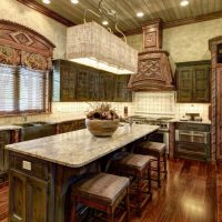 Superficies de muebles de madera envejecida