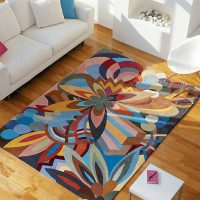 Tapis floral avec ornements floraux