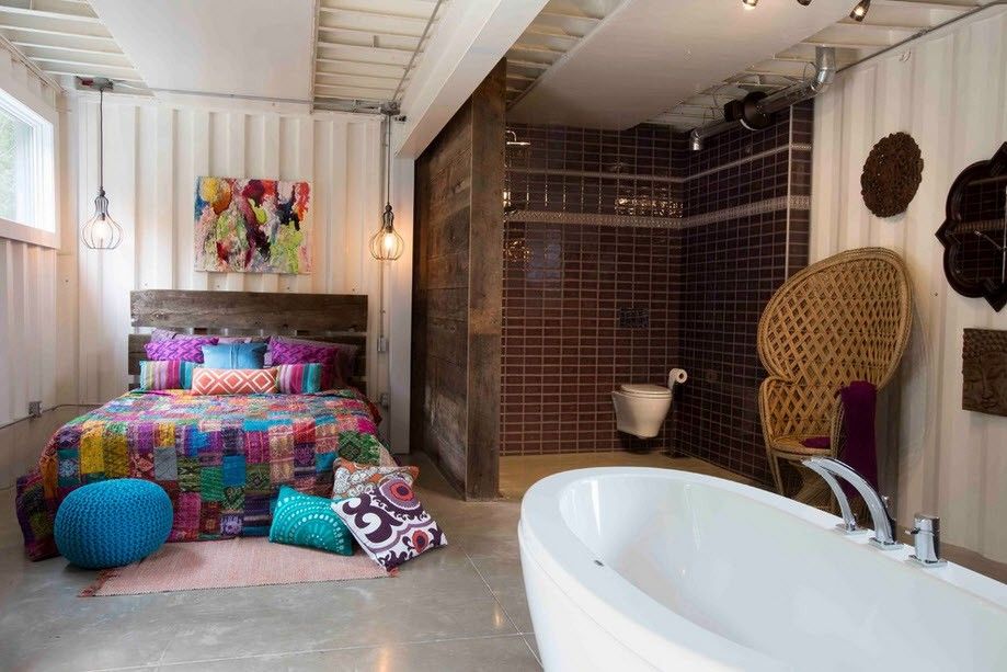 Design de chambre de style industriel