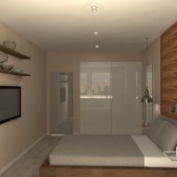 Chambre design avec placards brillants
