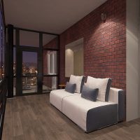 Balcon spacieux de style loft