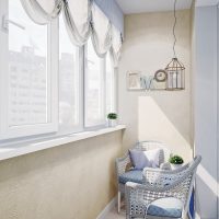 Décoration murale du balcon avec du plâtre décoratif