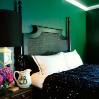 Almohadas blancas sobre una cama negra