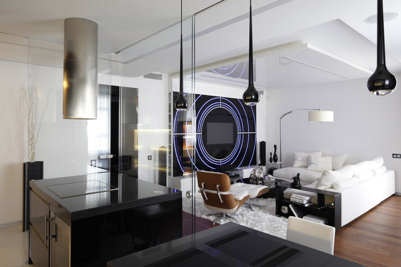 Cocina de sala de alta tecnología