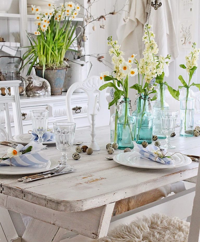 Fleurs fraîches à l'intérieur d'un appartement de 60 places