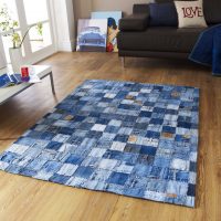 Tapis de jeans patchwork