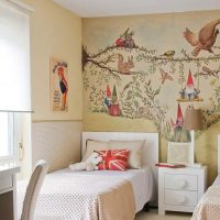 Peinture murale dans une pépinière