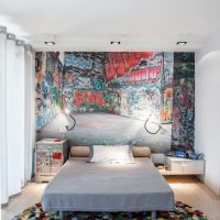 Graffiti à l’intérieur de la chambre d’un adolescent