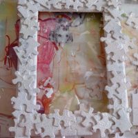 Décoration du cadre avec des énigmes en mousse