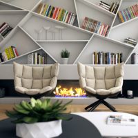 Etagères inclinées originales avec vos livres préférés