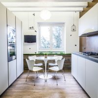 Cuisine design avec disposition parallèle