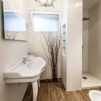 Conception de style de salle de bain écologique