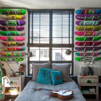 Conception de chambre d'étudiant de style kitsch