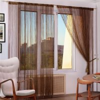 Rideaux marron