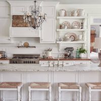 Style classique de cuisine blanche