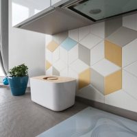 Tablier de cuisine carrelé
