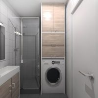Intérieur de salle de bain de style loft