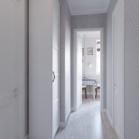 Couloir étroit dans un studio