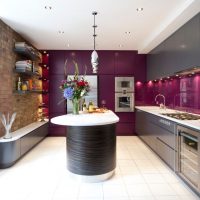 Brique à l'intérieur de la cuisine