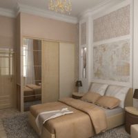 Diseño de dormitorio en tonos beige.