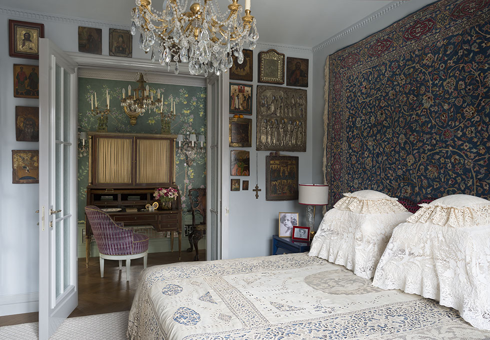 Iconos en el diseño de la habitación.