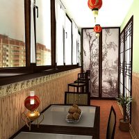 Balcon de style oriental