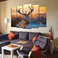 Pintura modular de cinco piezas