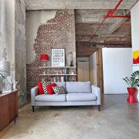 Design industriel à l'intérieur de locaux d'habitation