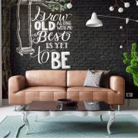 Inscriptions murales à l'intérieur du salon