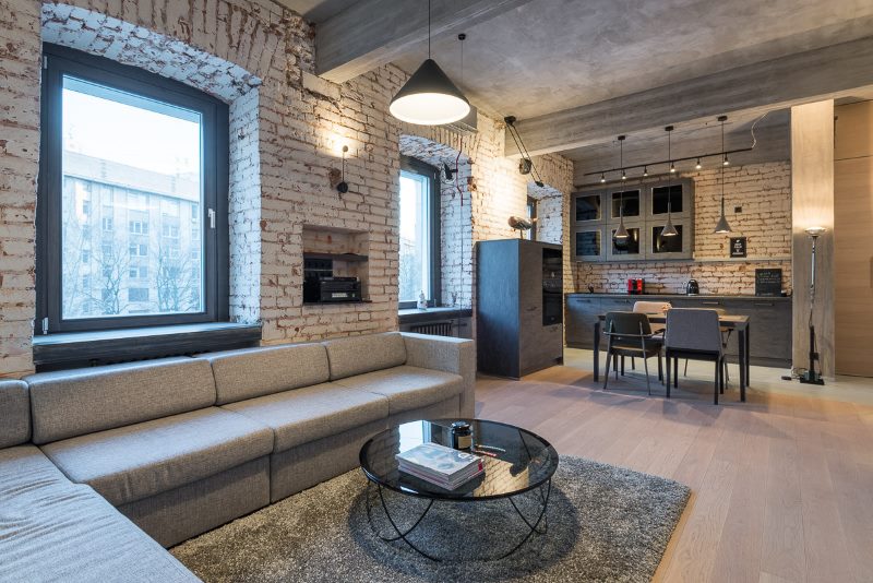 Diseño de un moderno apartamento tipo loft.